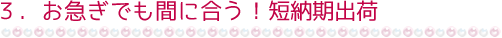 3.¤ªµÞ¤®¤Ç¤â´Ö¤Ë¹ç¤¦¡ªÃ»Ç¼´ü½Ð²Ù¡ÚÅÅǾ°õºþ¡Û